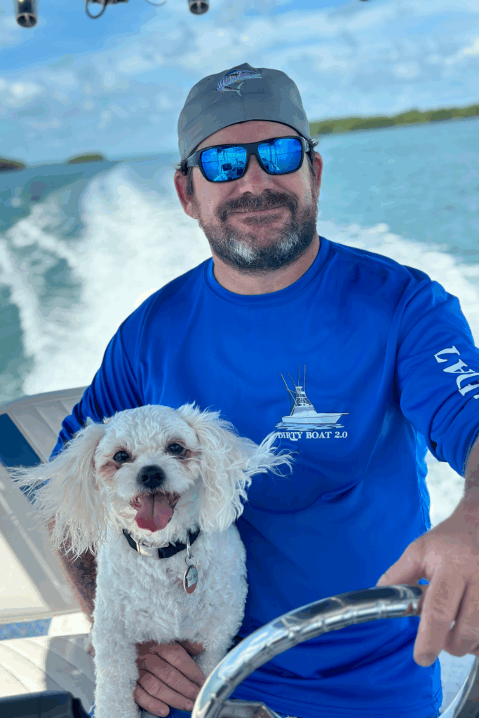 Dog on a Florida Keys beach